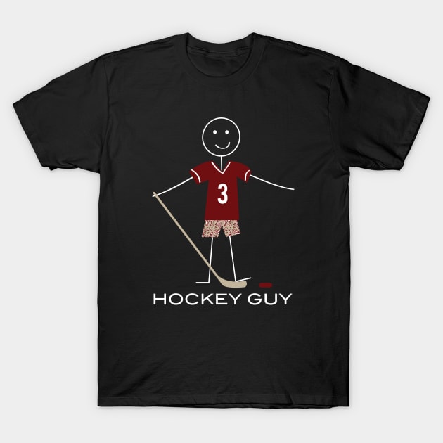 Funny Mens Ice Hockey Guy T-Shirt by whyitsme